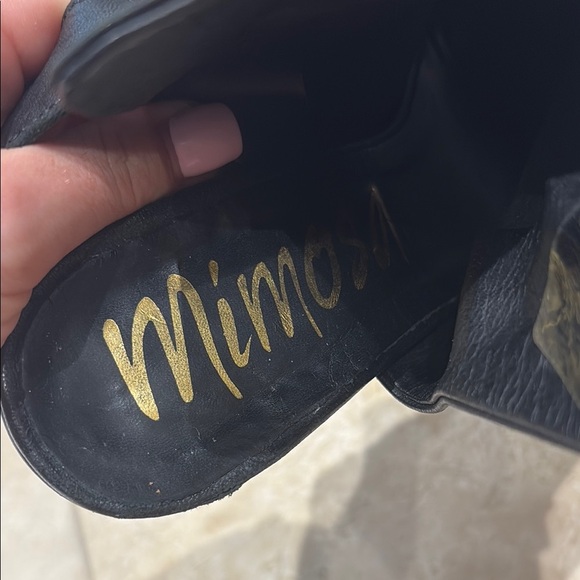 Mimosa Black Heeled Sandals - Picture 2 of 7